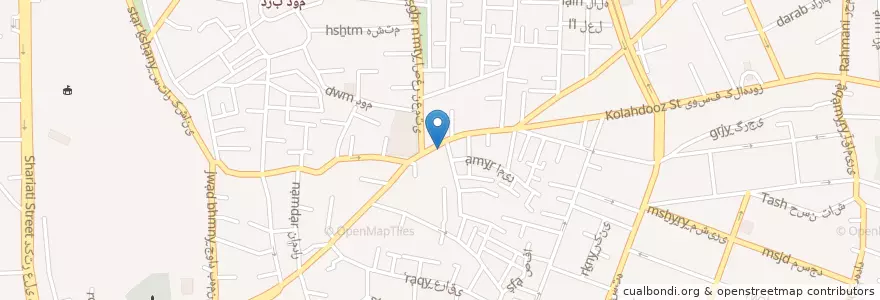 Mapa de ubicacion de داروخانه سیدی en イラン, テヘラン, شهرستان تهران, テヘラン, بخش مرکزی شهرستان تهران.