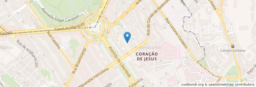 Mapa de ubicacion de Europcar City Center en Portugal, Área Metropolitana De Lisboa, Lisboa, Grande Lisboa, Lisboa, Santo António.
