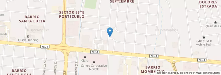 Mapa de ubicacion de Narvaez-Sánchez #2 en نيكاراجوا, Departamento De Managua, Managua (Municipio).