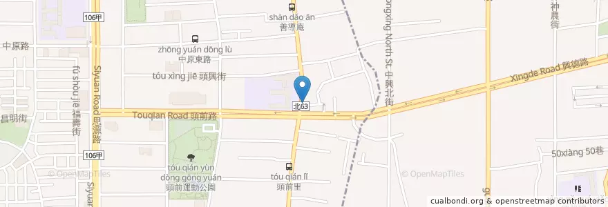 Mapa de ubicacion de 頭前國小好吃炸雞 en Tayvan, 新北市.