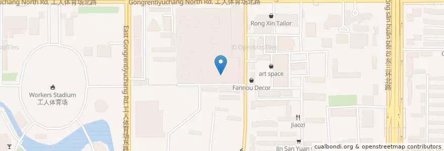 Mapa de ubicacion de Poke Inn en China, Pekín, Hebei, 朝阳区 / Chaoyang.