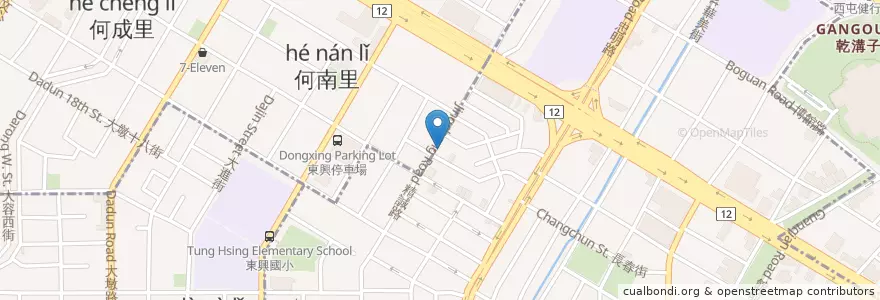 Mapa de ubicacion de Louisa coffee en تايوان, تاي شانغ, 西區.