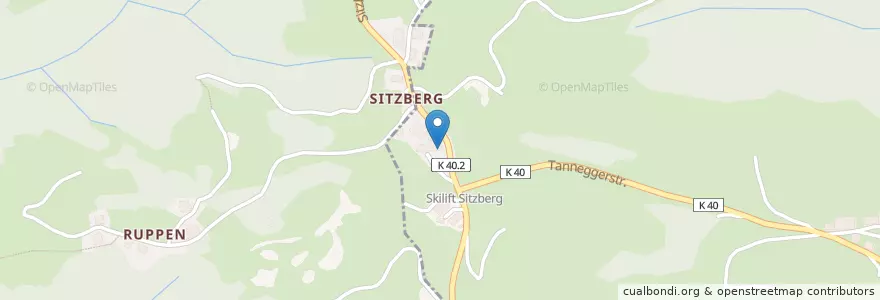 Mapa de ubicacion de Restaurant Sternen Sitzberg en Schweiz/Suisse/Svizzera/Svizra, Thurgau, Bezirk Münchwilen, Fischingen.