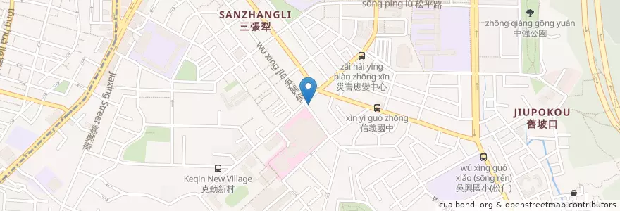 Mapa de ubicacion de 八方雲集 en Tayvan, 新北市, Taipei, 信義區.