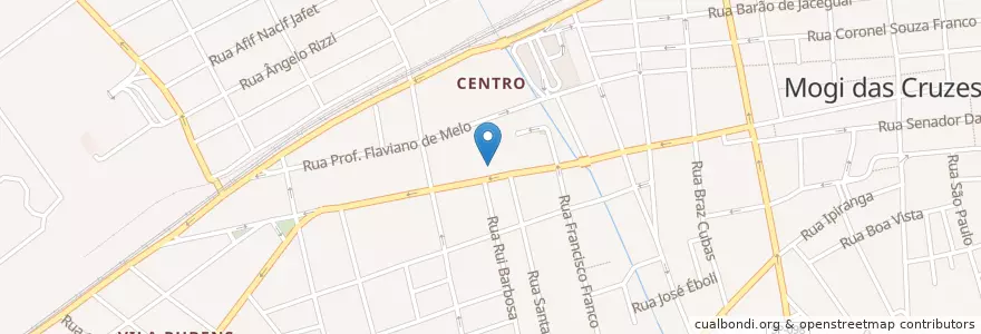Mapa de ubicacion de Caixa Econômica Federal en البَرَازِيل, المنطقة الجنوبية الشرقية, ساو باولو, Região Geográfica Intermediária De São Paulo, Região Metropolitana De São Paulo, Região Imediata De São Paulo, Mogi Das Cruzes.