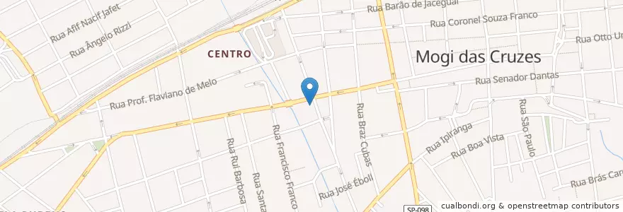 Mapa de ubicacion de Safra en ブラジル, 南東部地域, サンパウロ, Região Geográfica Intermediária De São Paulo, Região Metropolitana De São Paulo, Região Imediata De São Paulo, Mogi Das Cruzes.