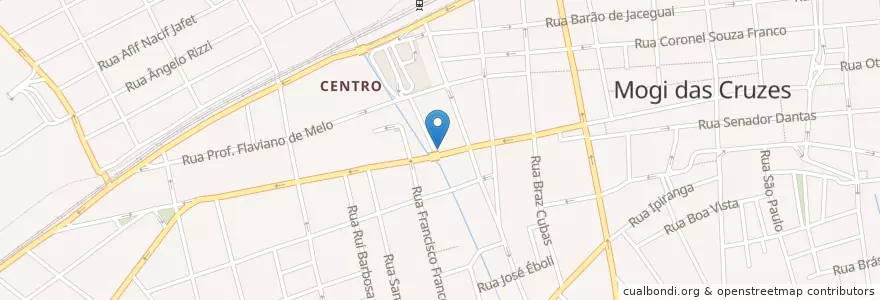 Mapa de ubicacion de Centro Odontológico do Povo en البَرَازِيل, المنطقة الجنوبية الشرقية, ساو باولو, Região Geográfica Intermediária De São Paulo, Região Metropolitana De São Paulo, Região Imediata De São Paulo, Mogi Das Cruzes.