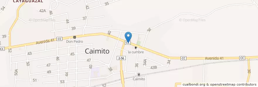 Mapa de ubicacion de Champion Bar en Cuba, Artemisa, Caimito.