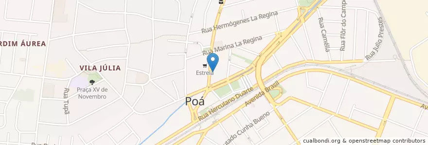 Mapa de ubicacion de Extra en Brasile, Regione Sudest, San Paolo, Região Geográfica Intermediária De São Paulo, Região Metropolitana De São Paulo, Região Imediata De São Paulo, Poá.