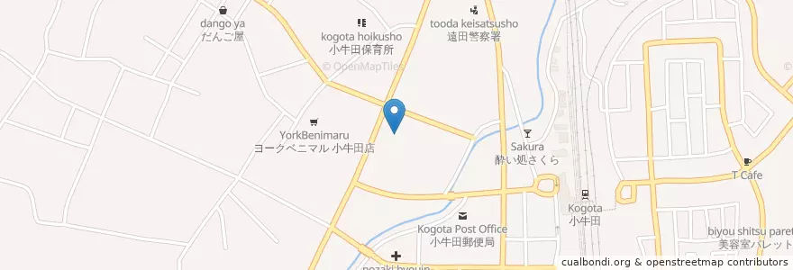 Mapa de ubicacion de ツルハドラッグ 小牛田店 en Japan, Präfektur Miyagi, 遠田郡, 美里町.