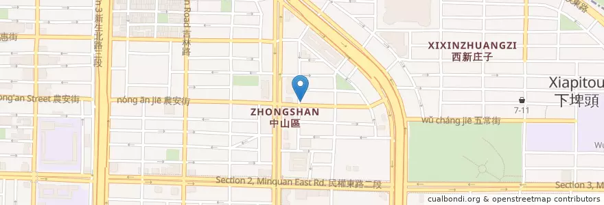 Mapa de ubicacion de MyWarmDay en Taiwan, New Taipei, Taipei, Zhongshan District.