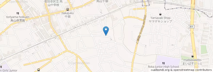 Mapa de ubicacion de 南烏山公衆トイレ en Japan, Tokio, 世田谷区.