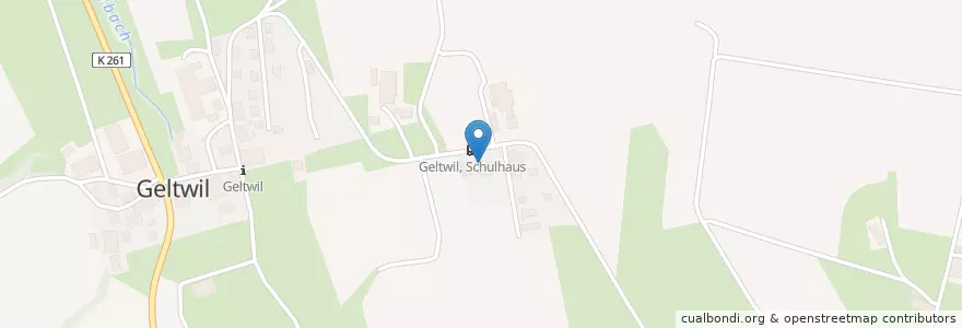 Mapa de ubicacion de Gemeinde en Швейцария, Аргау, Bezirk Muri, Geltwil.