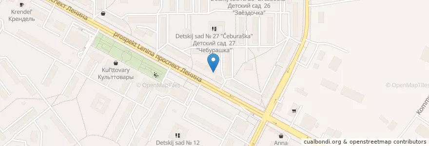 Mapa de ubicacion de Отделение связи №140304 en Rusia, Distrito Federal Central, Óblast De Moscú, Городской Округ Егорьевск.
