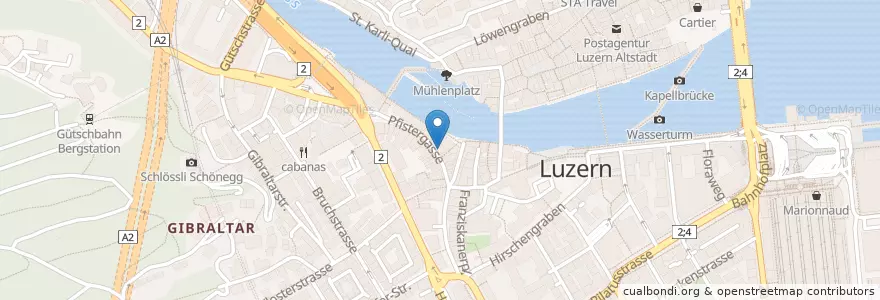 Mapa de ubicacion de I love Sushi en Швейцария, Люцерн, Luzern.