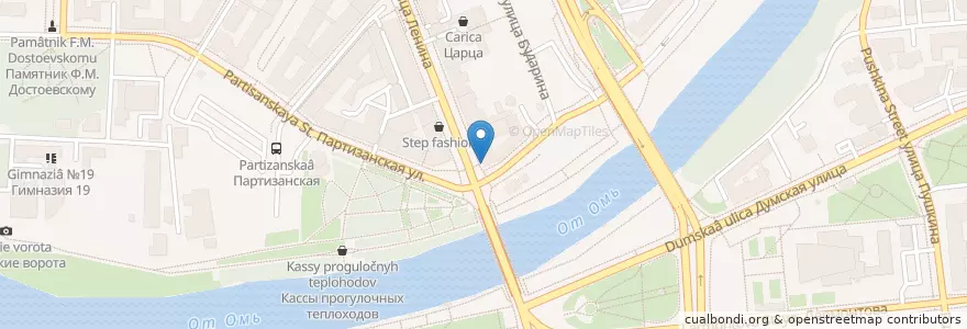 Mapa de ubicacion de МясоТесто en Rusia, Distrito Federal De Siberia, Omsk, Омский Район, Городской Округ Омск.