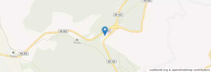 Mapa de ubicacion de Poiso en Portugal, Machico, Santa Cruz, Porto Da Cruz, Camacha.
