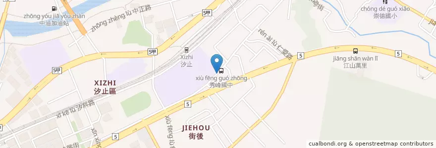 Mapa de ubicacion de 許哲豪皮膚科 en Tayvan, 新北市, 汐止區.
