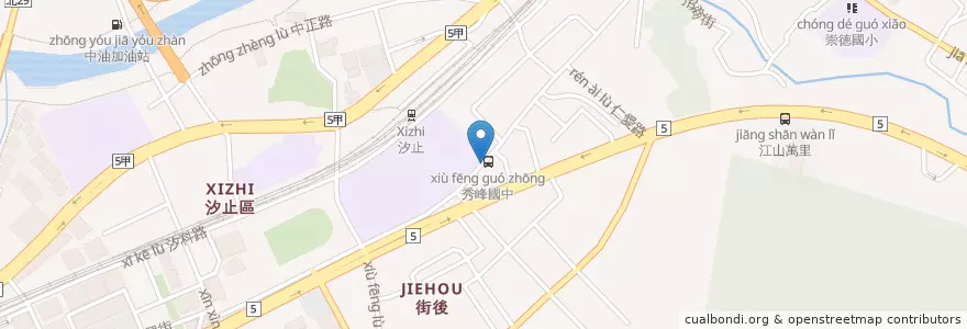 Mapa de ubicacion de 圓多利 en Taïwan, Nouveau Taipei, Xizhi.