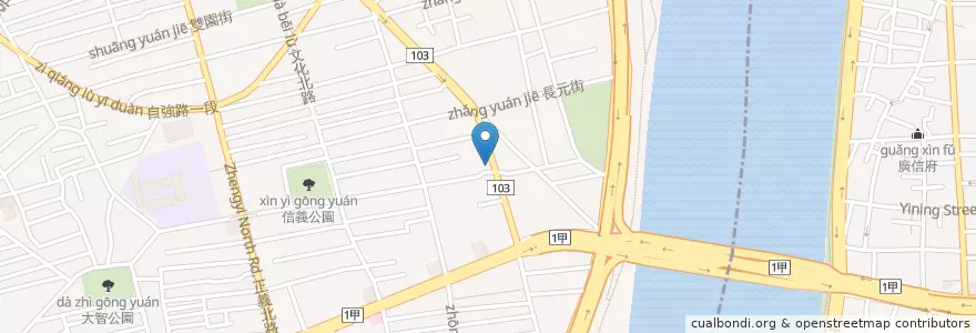 Mapa de ubicacion de 金島甜不辣 en تايوان, تايبيه الجديدة.
