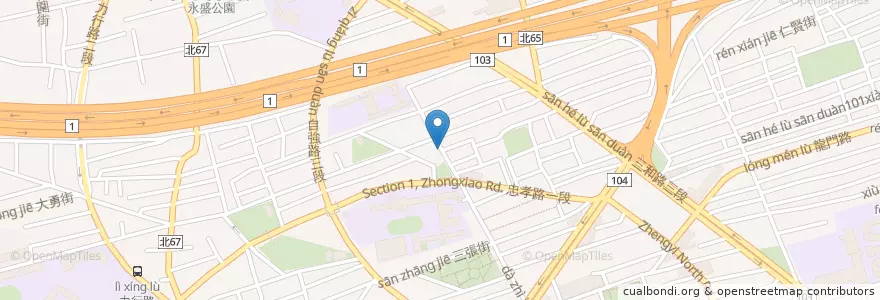 Mapa de ubicacion de 派克雞排 en 타이완, 신베이 시.