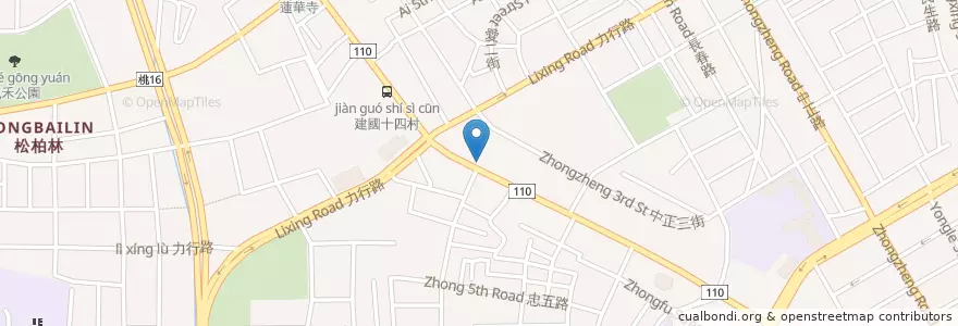 Mapa de ubicacion de 華品薑母鴨 en 타이완, 타오위안 시, 타오위안 구.