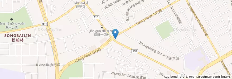 Mapa de ubicacion de 莊記熱炒 en Tayvan, 桃園市, 桃園區.