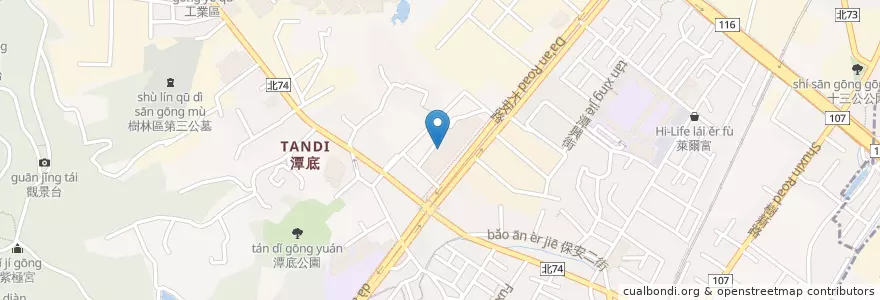 Mapa de ubicacion de 牛車水鐵板燒 en 타이완, 신베이 시, 수린 구.
