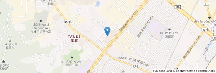 Mapa de ubicacion de 福勝亭 en تایوان, 新北市, 樹林區.