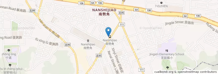 Mapa de ubicacion de 大愛眼科 en Тайвань, Новый Тайбэй, 中和區.
