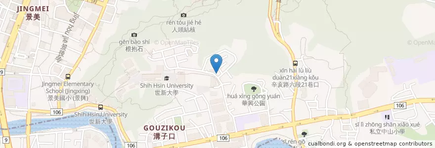 Mapa de ubicacion de 佳蒂早餐坊 en Taiwan, 新北市, Taipei, 文山區.