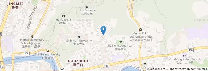 Mapa de ubicacion de 秋榮便當 en تایوان, 新北市, تایپه, 文山區.