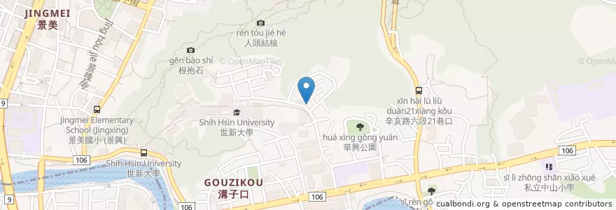Mapa de ubicacion de 上好吉得堡 en Tayvan, 新北市, Taipei, 文山區.