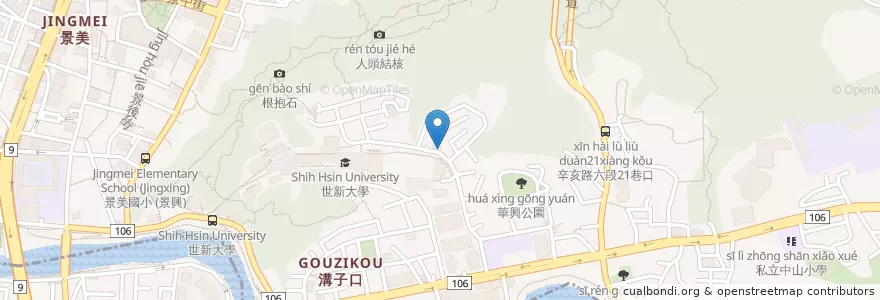 Mapa de ubicacion de 總匯更好 en تايوان, تايبيه الجديدة, تايبيه, 文山區.