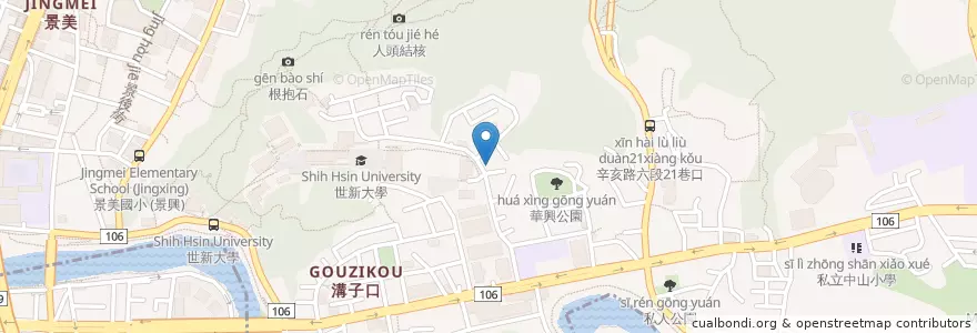 Mapa de ubicacion de 巧手妙妙 en تايوان, تايبيه الجديدة, تايبيه, 文山區.