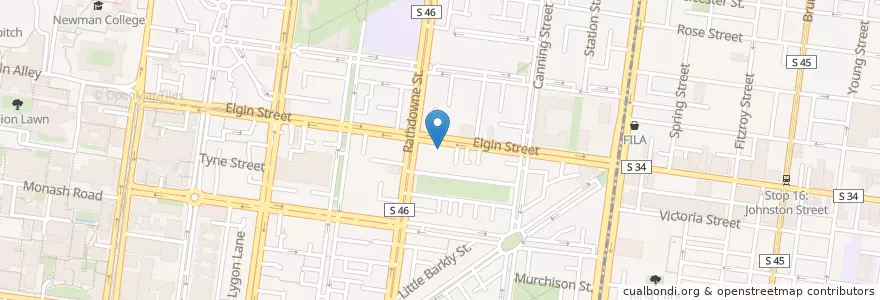 Mapa de ubicacion de Abla's en Australia, Victoria.