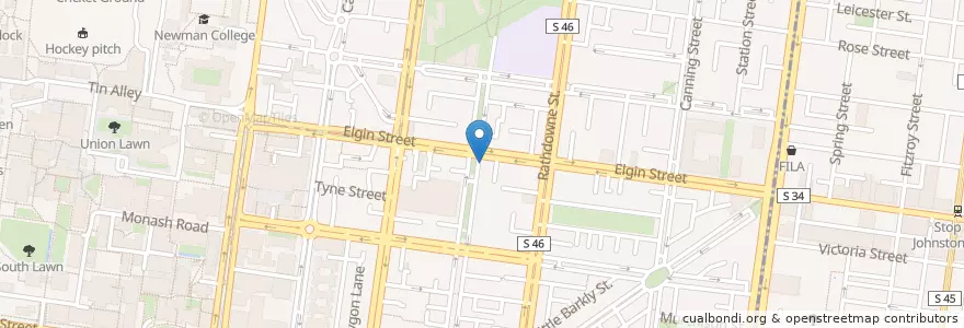 Mapa de ubicacion de Ima Cafe en Australien, Victoria.