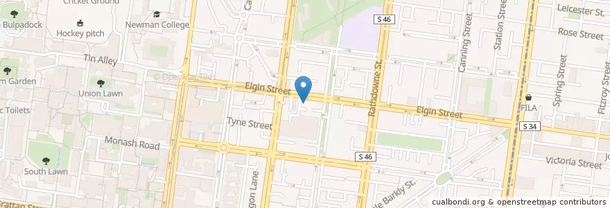 Mapa de ubicacion de Gemma en Australia, Victoria, City Of Melbourne.