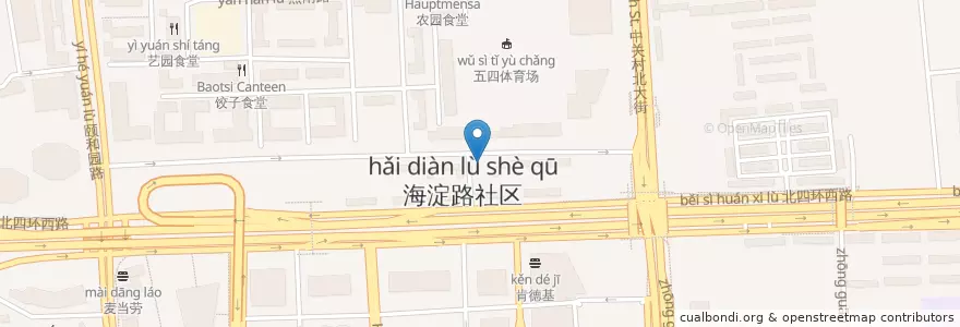 Mapa de ubicacion de 江边码头巫山烤全鱼 en China, Peking, Hebei, 海淀区.