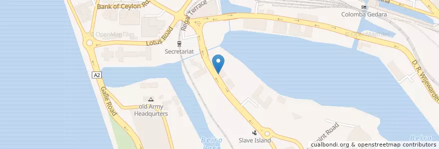 Mapa de ubicacion de People's Bank en Seri-Lanca, බස්නාහිර පළාත, කොළඹ දිස්ත්‍රික්කය, Colombo.
