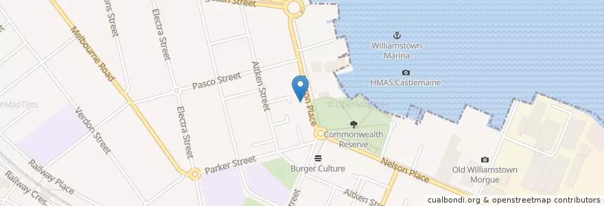 Mapa de ubicacion de Nando's en Australie, Victoria, City Of Hobsons Bay.