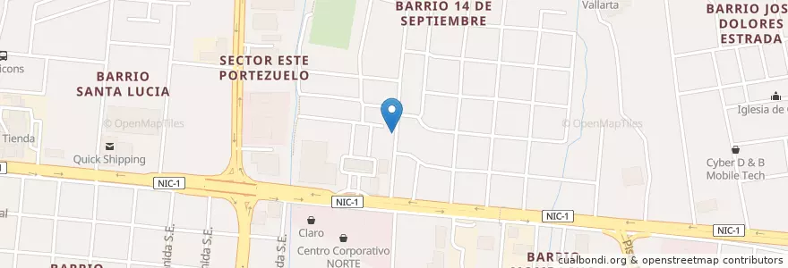 Mapa de ubicacion de Farmacia Tipiko en Nikaragua, Departamento De Managua, Managua (Municipio).