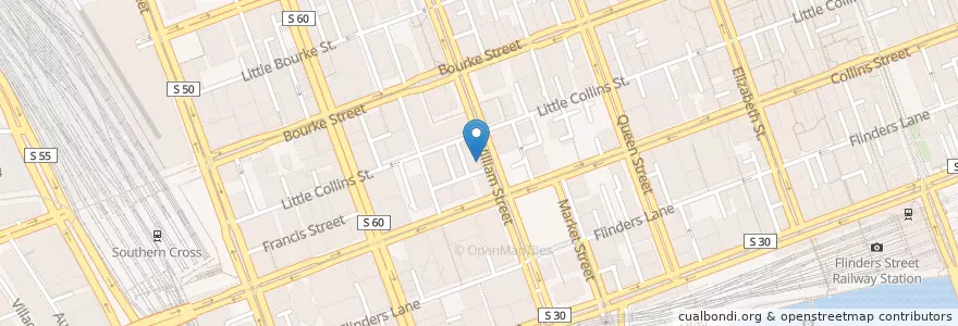 Mapa de ubicacion de ANZ en Австралия, Виктория, City Of Melbourne.