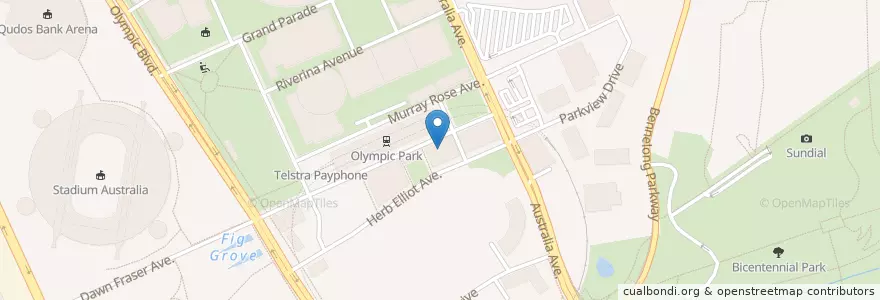 Mapa de ubicacion de Domino's en Australia, Nueva Gales Del Sur, Sydney, City Of Parramatta Council.