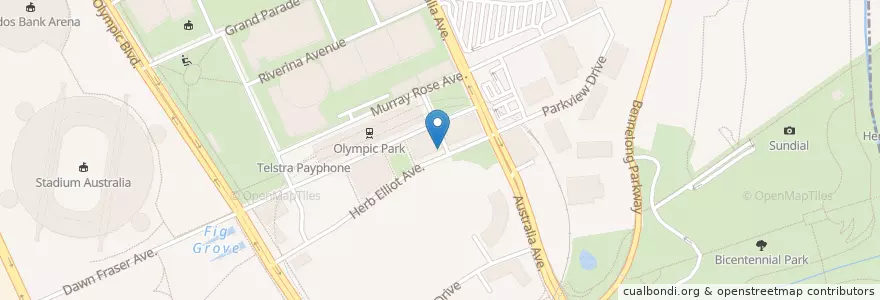 Mapa de ubicacion de Urban Cafe and Takeaway en Australia, New South Wales, Sydney, City Of Parramatta Council.