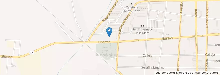 Mapa de ubicacion de Servicentro Libertad en كوبا, Ciego De Ávila, Morón, Ciudad De Morón.