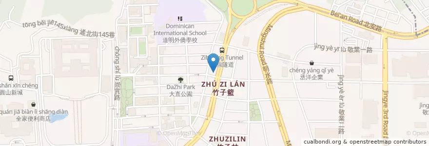 Mapa de ubicacion de 香積廚 en Taiwan, 新北市, Taipei, 中山區.