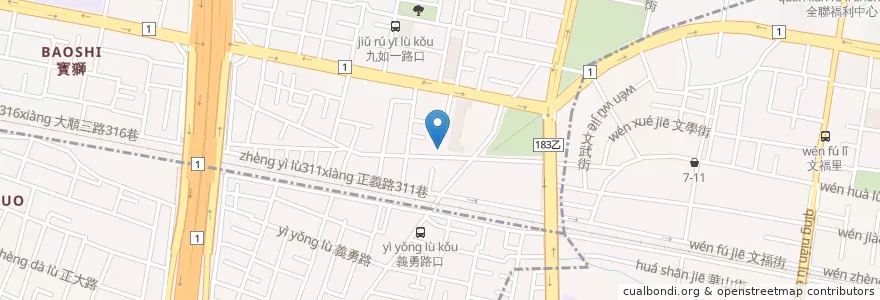 Mapa de ubicacion de 太極門氣功養生學會高雄道館 en 臺灣, 高雄市.