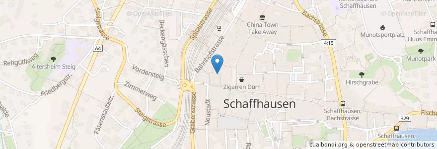 Mapa de ubicacion de Suren's en Schweiz, Schaffhausen, Schaffhausen.