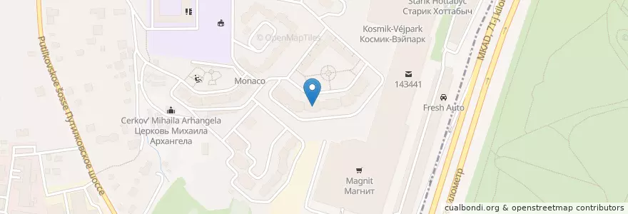 Mapa de ubicacion de Мои документы en Rusland, Centraal Federaal District, Oblast Moskou, Городской Округ Красногорск.